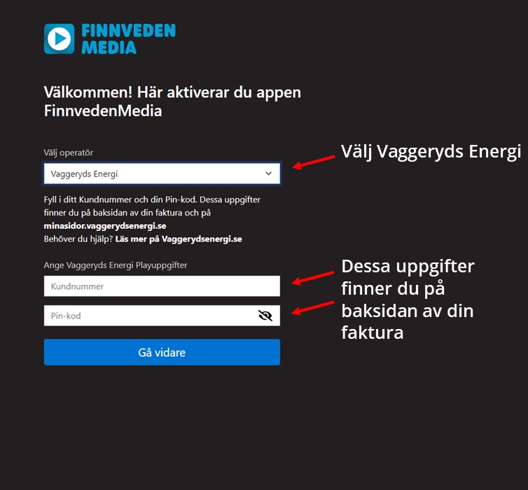 Skapa Användarkonto Finnvedenmedia